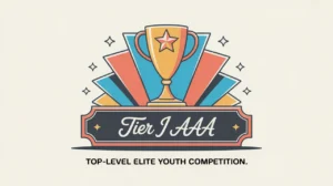 Sleek star-accented trophy with Tier I AAA inscription