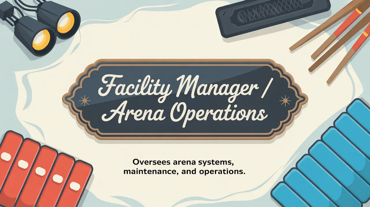 Facility Manager Arena Operations nameplate with rink elements