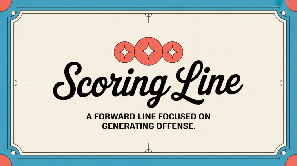Polished nameplate with scoring line text and red star icons