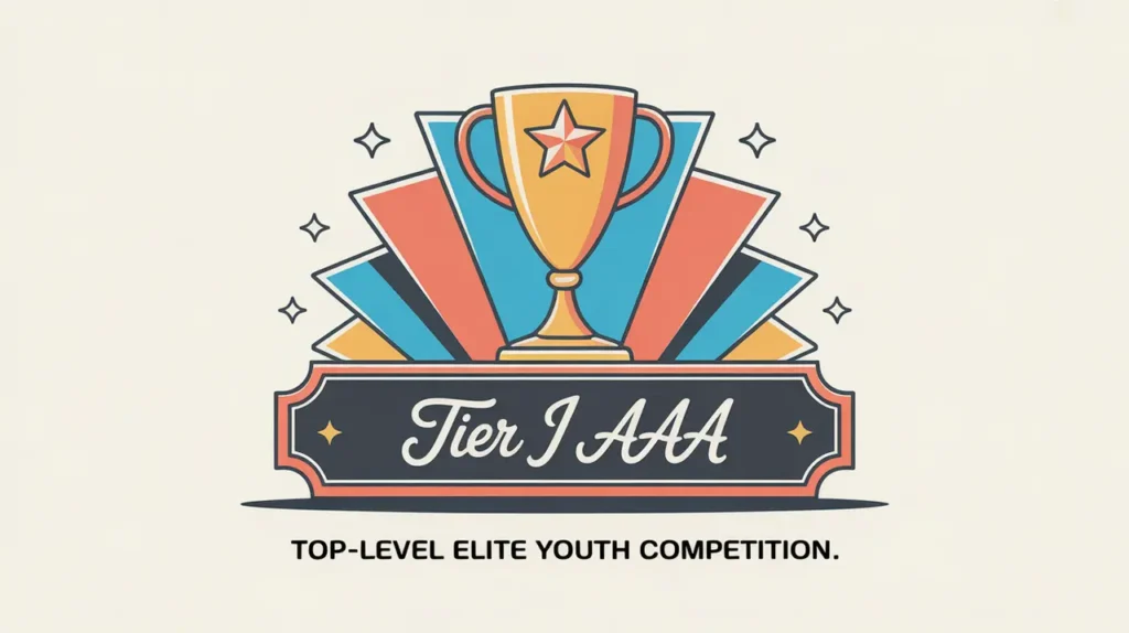 Sleek star-accented trophy with Tier I AAA inscription