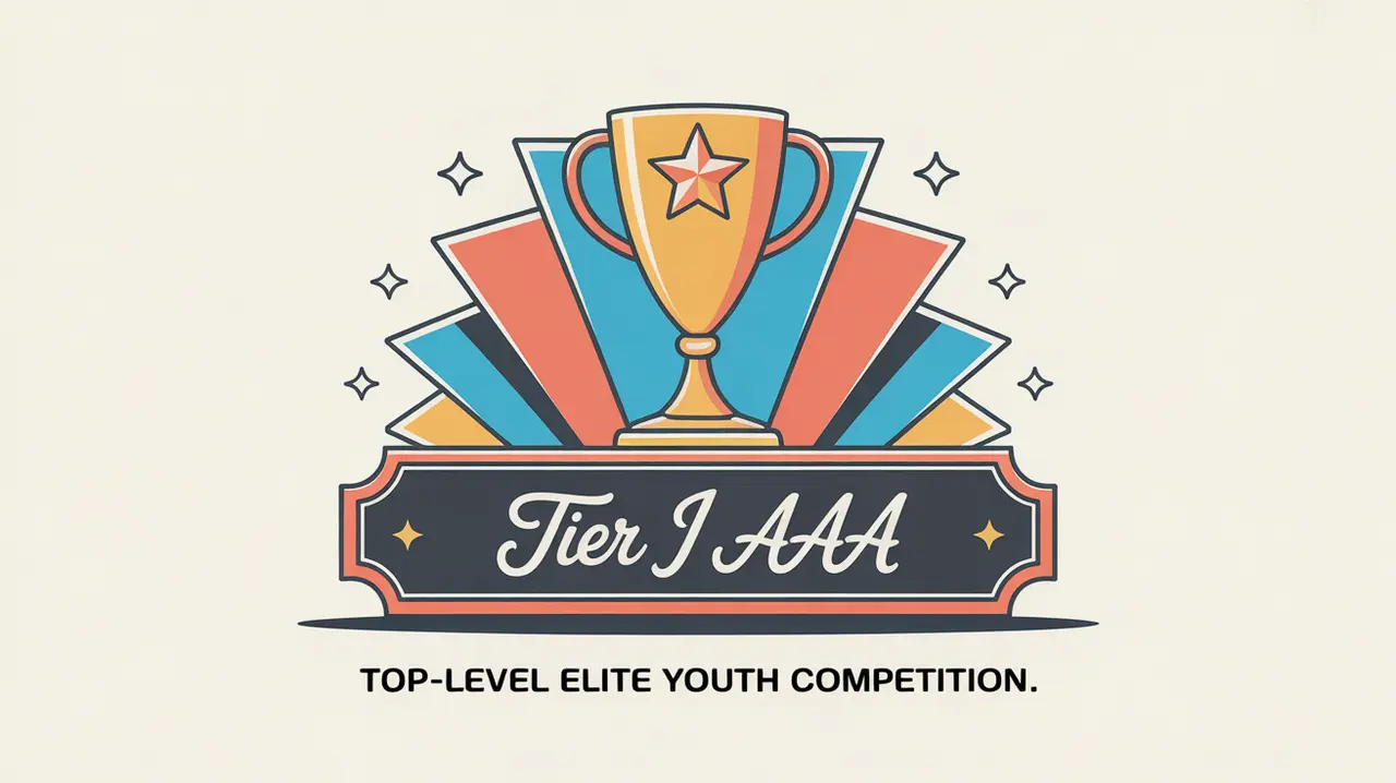 Sleek star-accented trophy with Tier I AAA inscription