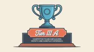 Classic trophy with puck engravings labeled Tier III (A)