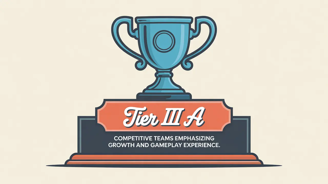 Classic trophy with puck engravings labeled Tier III (A)